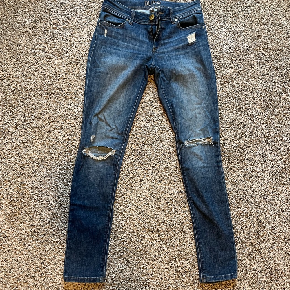 DL 1961 faded denim skinny Jean